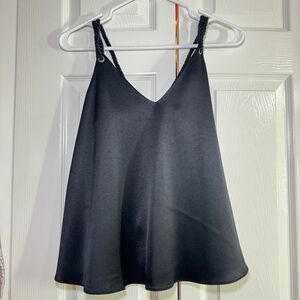 Derek Lam 10 Crosby Intermix V-Neck Sleeveless Crop Top - US 2